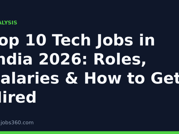 Top 10 Tech Jobs in India 2026: Roles, Salaries & How to Get Hired