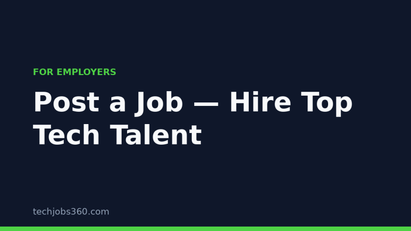 Post a job on TechJobs360
